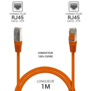 cable rj45 ethernet reseau cat 6 ftp 33564 blinde