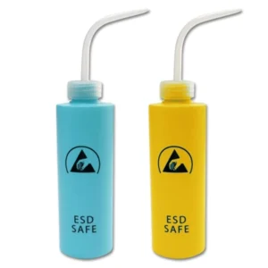 pt132736437 yellow print hdpe plastic esd antistatic safe dispensing bottle industrial use